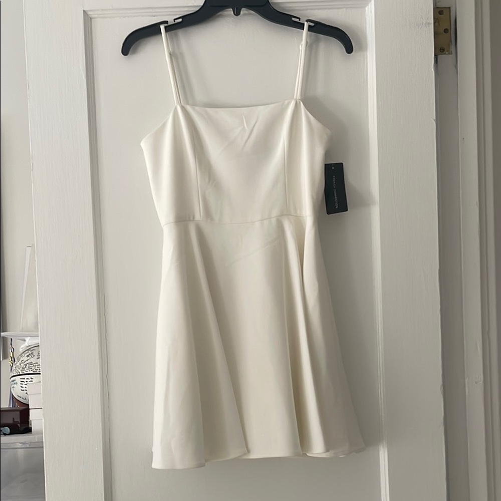 French Connection White Sleeveless Mini Dress for Cocktail